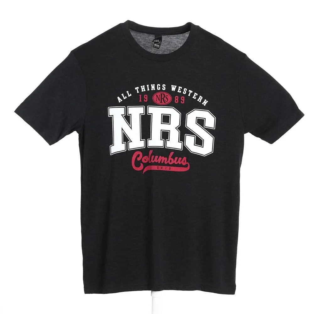 NRS Columbus Ohio Black Logo Tee Shirt