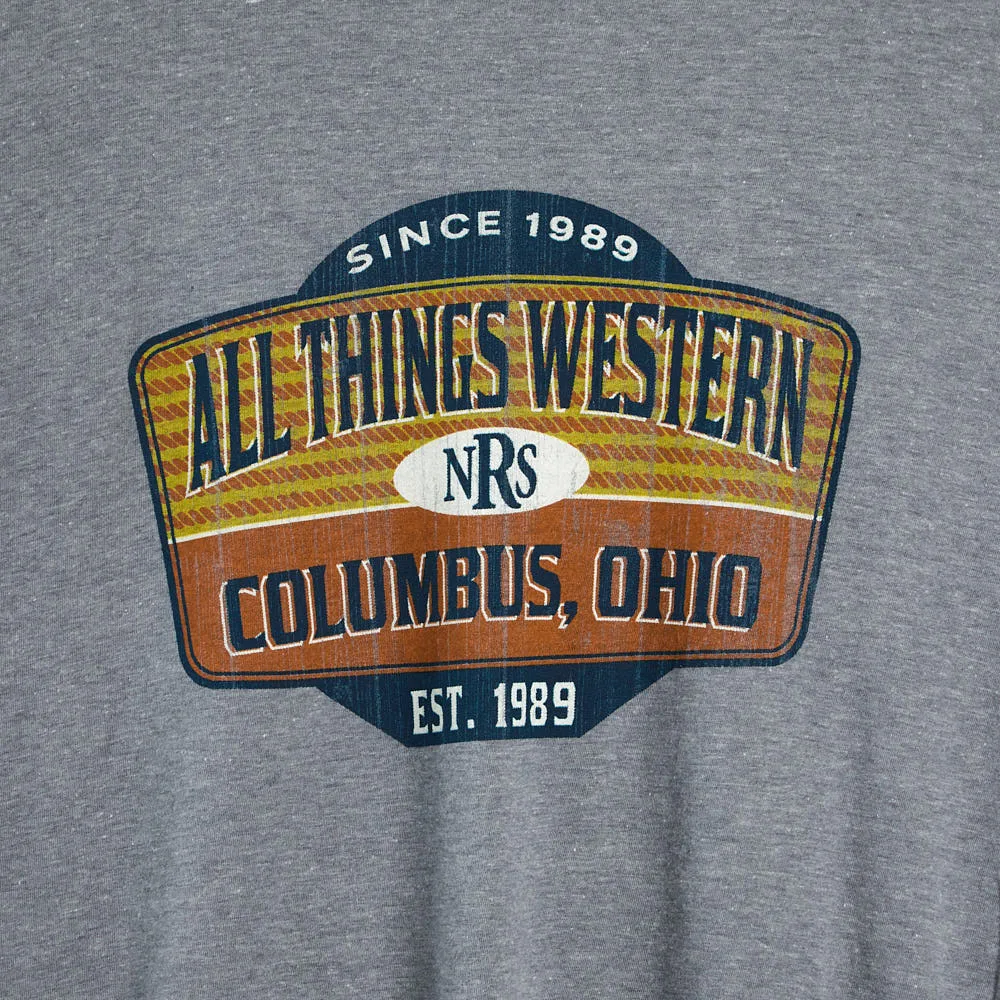 NRS Columbus Ohio Grey Logo Tee Shirt - Image 2