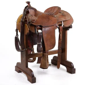 NRS Competitor Series Used 14in Roughout Calf Roping Saddle