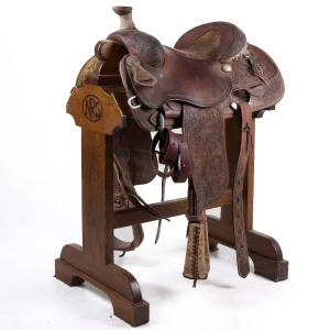 NRS Competitor Series Used 15in 3/4 Tooled Calf Roper with seat inlay