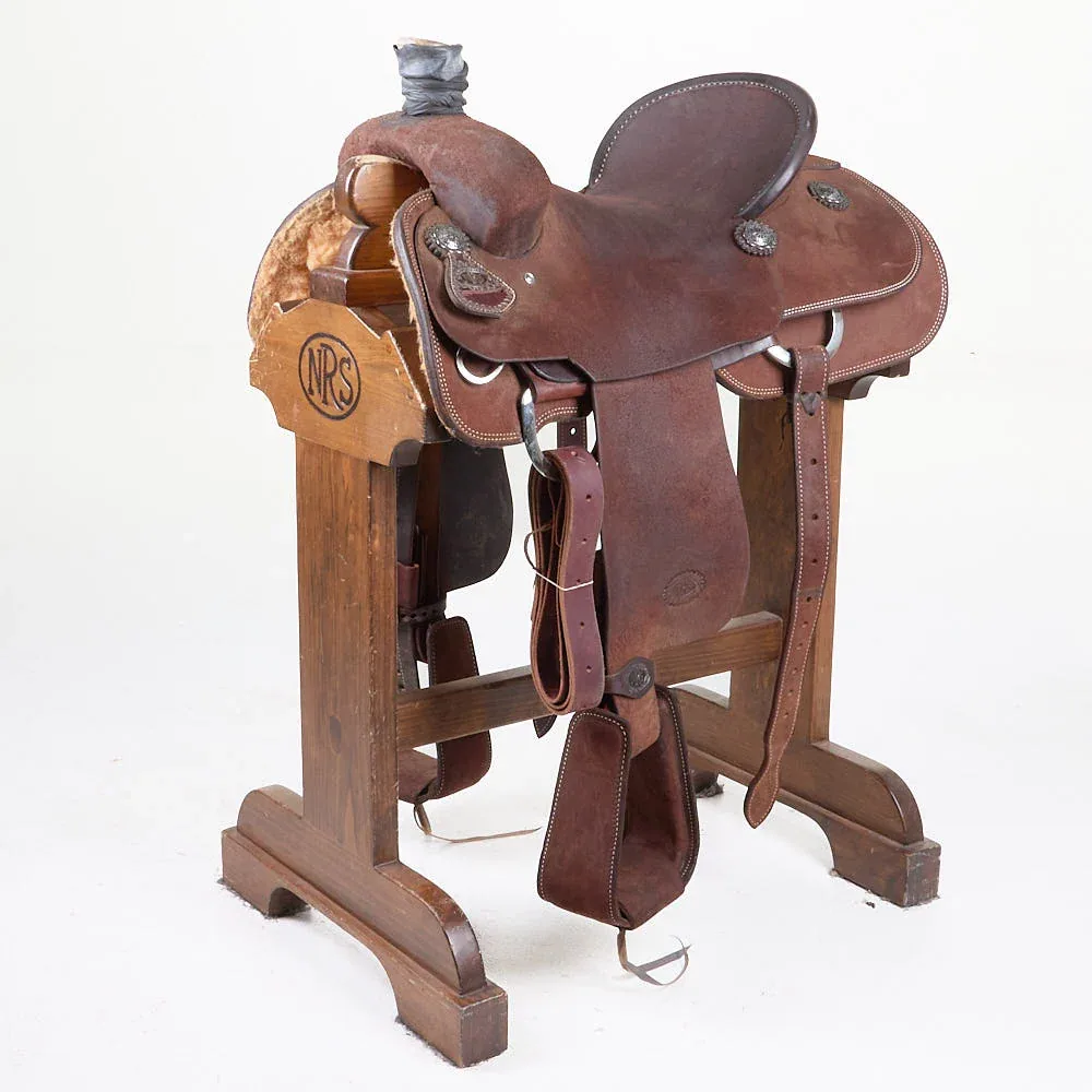 NRS Competitor Series Used 16in Chocolate Roughout Team Roper