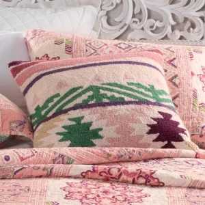 NRS Desert Rose Aztec Hooked Pillow