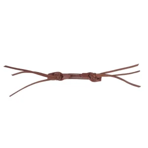 NRS Heavy Oiled Leather Pineapple Knot Curb Strap