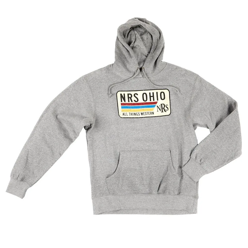 NRS Ohio All Things Western Graphite Rectangle Logo Hoodie