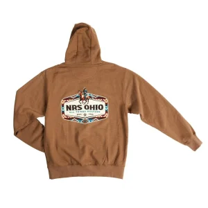 NRS Ohio All Things Western Russet Aztec Border Hoodie