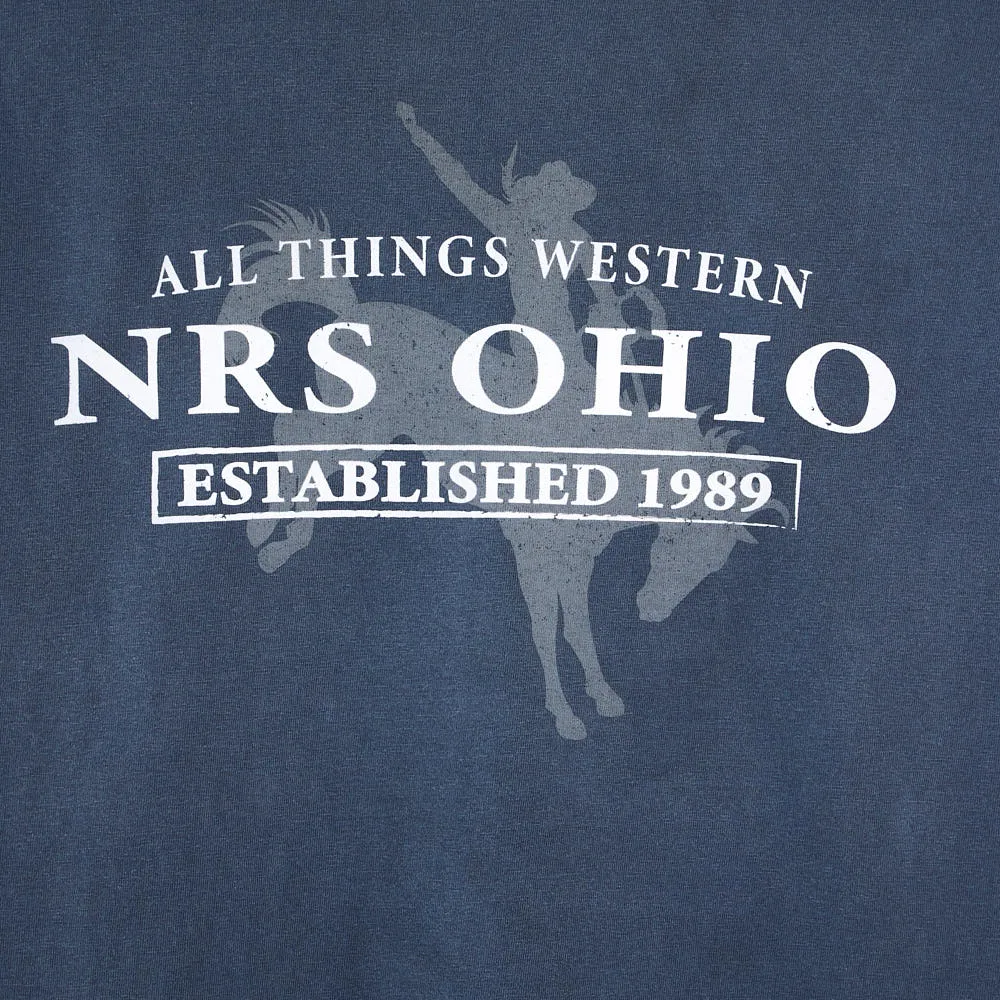 NRS Ohio Bucking Horse Indigo Tee Shirt - Image 2
