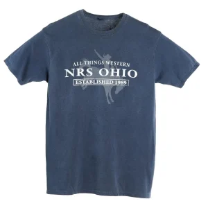 NRS Ohio Bucking Horse Indigo Tee Shirt