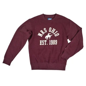 NRS Ohio Bucking Horse Merlot Sweatshirt