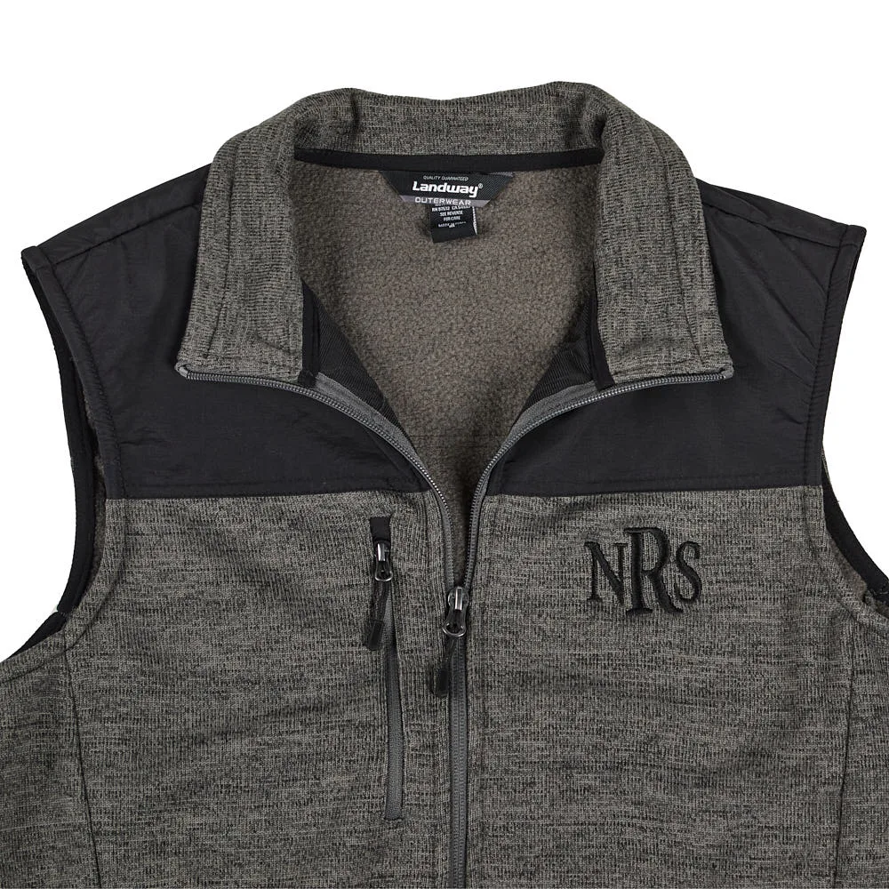 NRS Ohio Charcoal Fleece Sweater Vest - Image 2