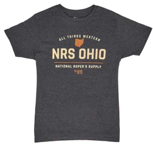 NRS Ohio National Ropers Supply 1989 Black Tee Shirt