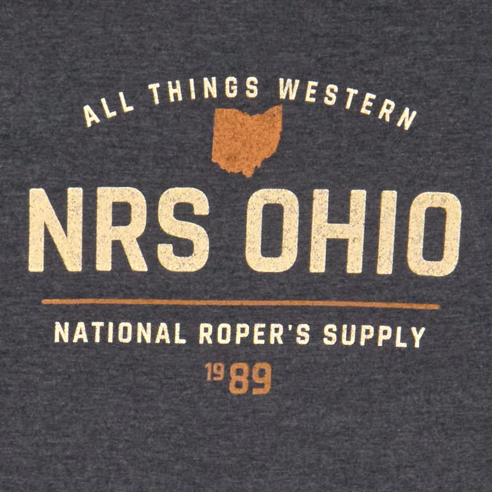 NRS Ohio National Ropers Supply 1989 Black Tee Shirt - Image 2