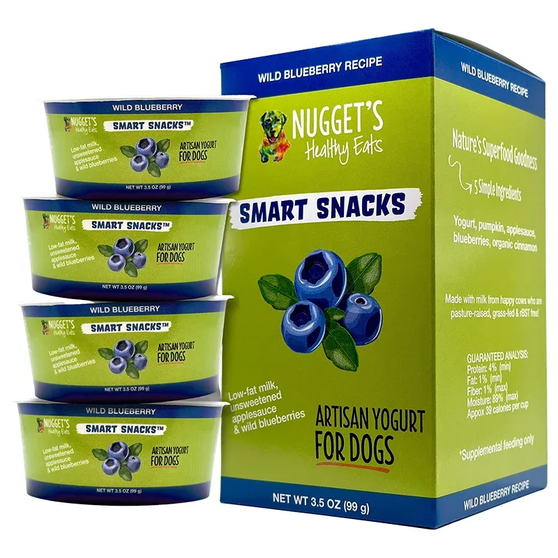 Nugget's Healthy Eats Dog Frozen Yogurt Blueberry 3.5oz 4pk {L-x} SD-5