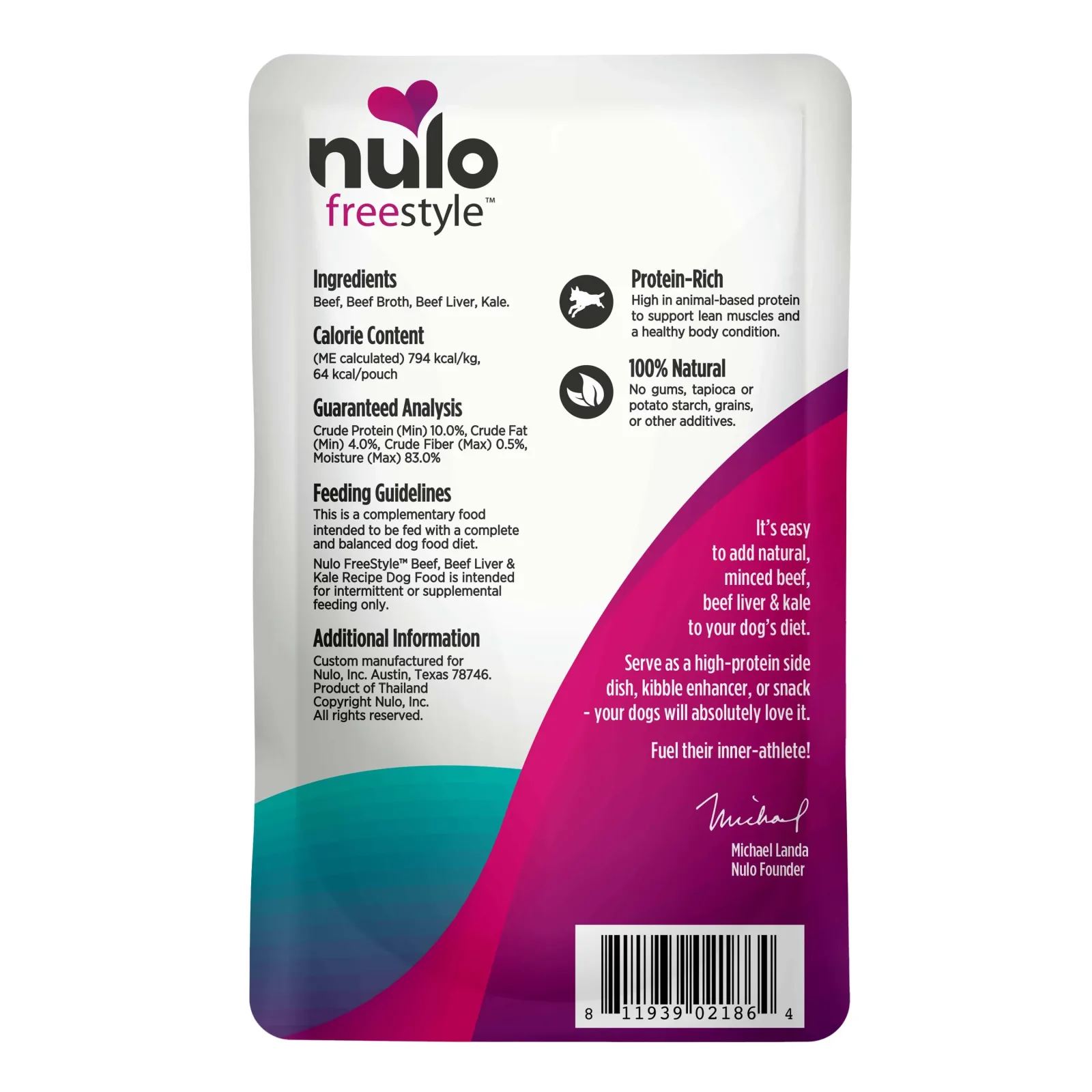 Nulo FreeStyle Beef, Beef Liver, & Kale Meaty Topper for Dogs - Image 2
