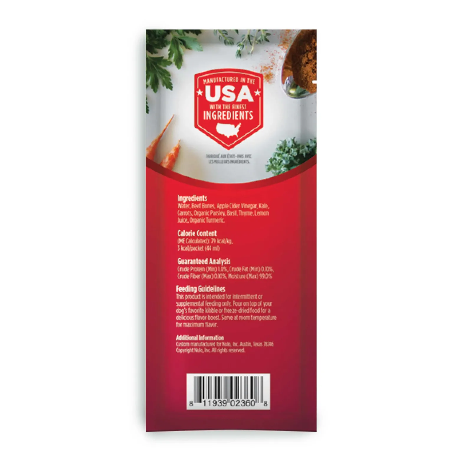 Nulo FreeStyle Beef Bone Broth Topper for Pets - Image 2