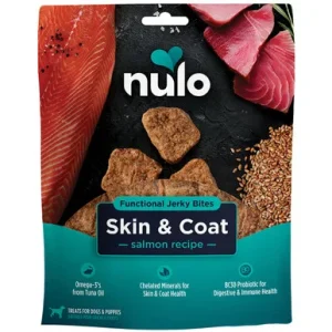 Nulo Skin & Coat Salmon Recipe Functional Jerky Bite Dog Treats