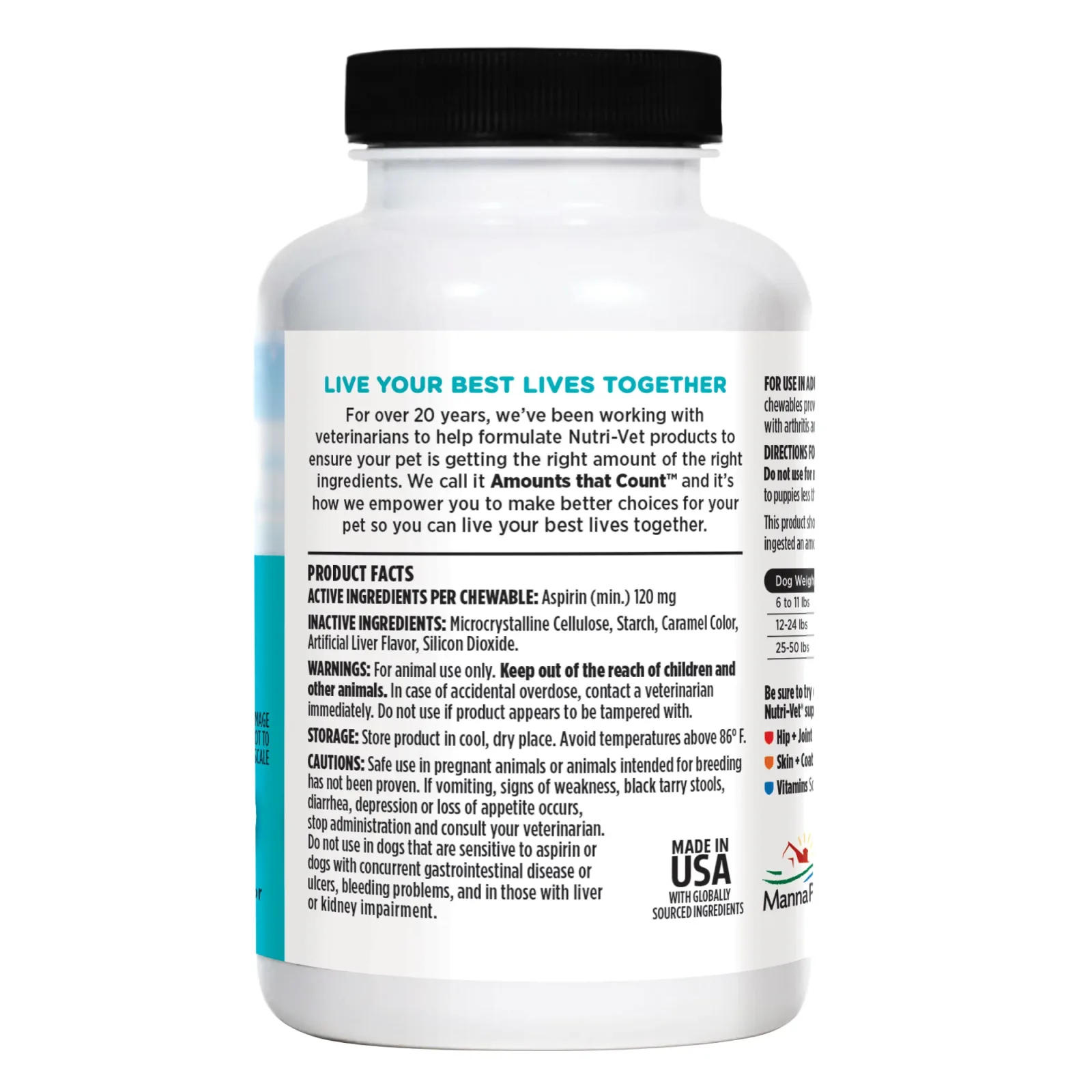 Nutri-Vet 120MG Aspirin For Dogs 100 Count - Image 2