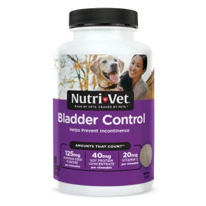Nutri-Vet Bladder Control Supplement for Dogs, 90 Chewable Tablets
