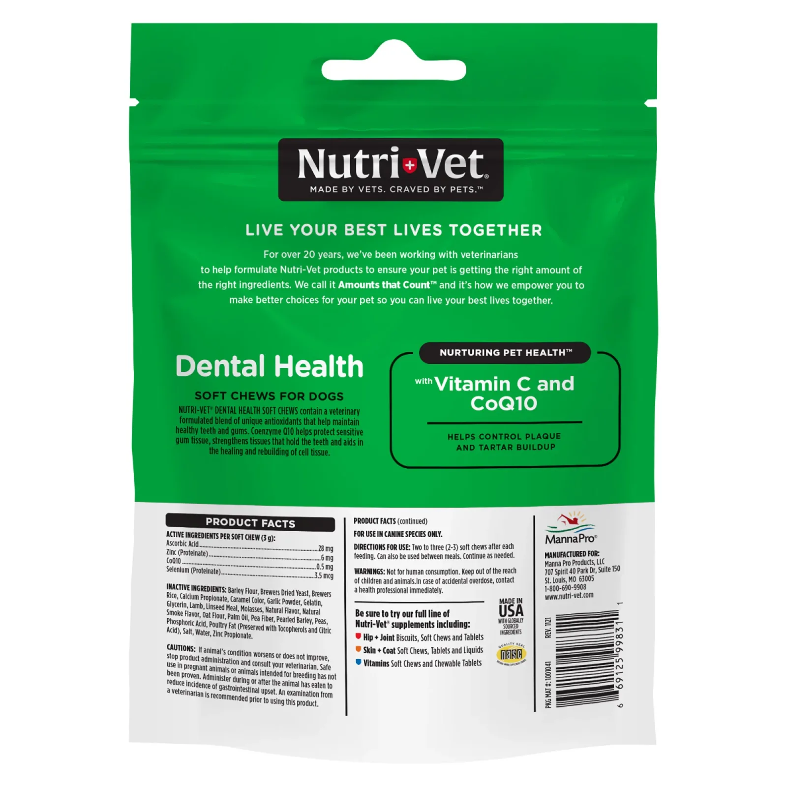 Nutri-Vet Dental Health Soft Chews For Dogs 70 Count - Image 2