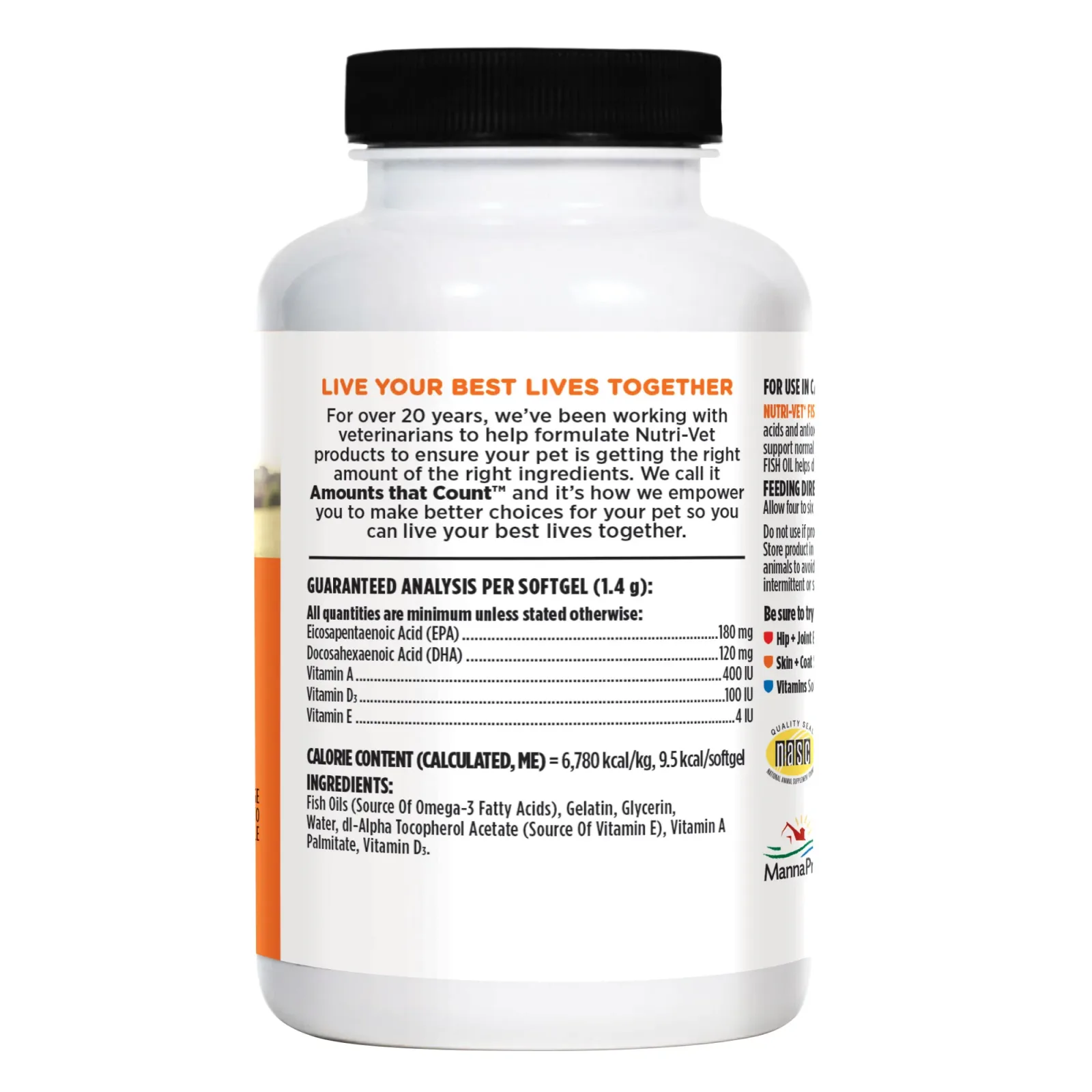Nutri-Vet Fish Oil Soft Gels 100 Count - Image 2