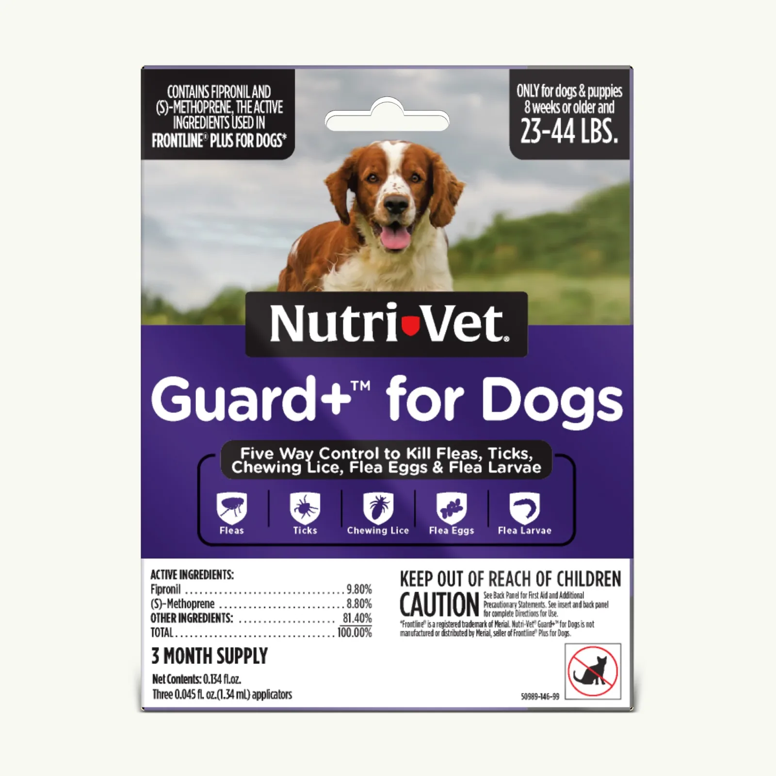 Nutri-Vet Guard+ for Dogs Medium Dogs 23-44 lb, 3 pk