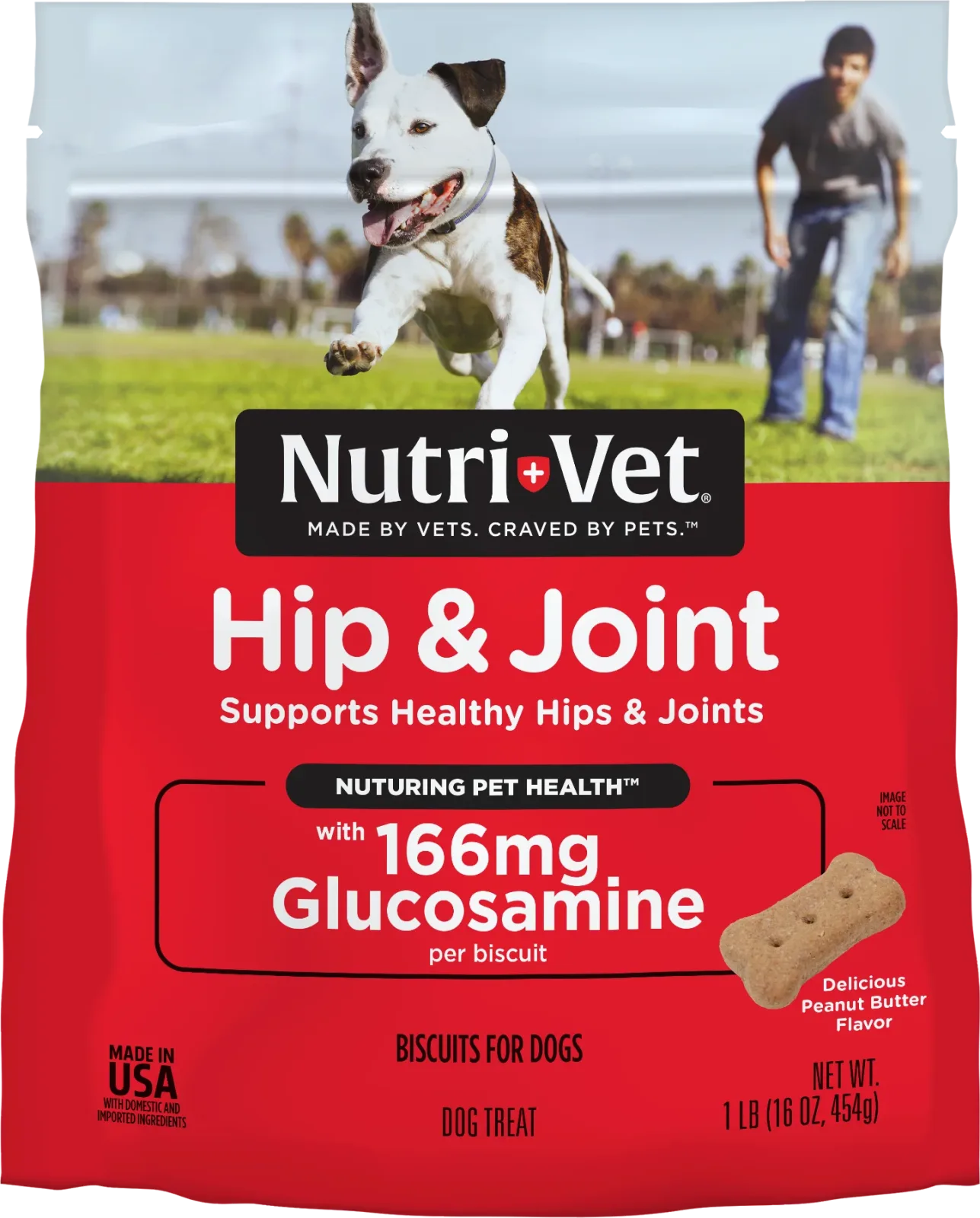 Nutri-Vet Hip & Joint Dog Biscuits Peanut Butter 16 oz