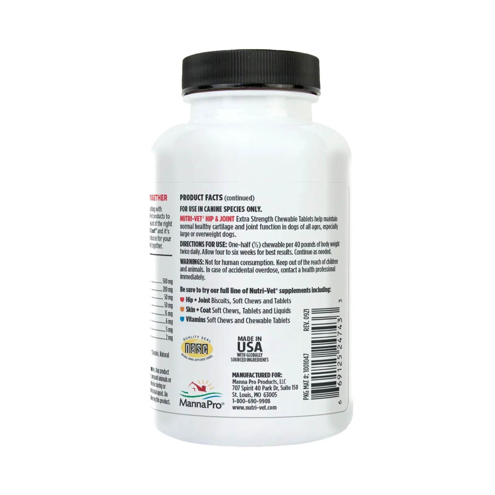 Nutri-Vet Hip & Joint Extra Strength Chewables 75 Count - Image 2