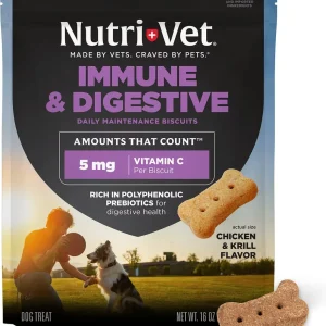 Nutri-Vet Immune and Digestive Health Dog Biscuits Chicken 16 oz