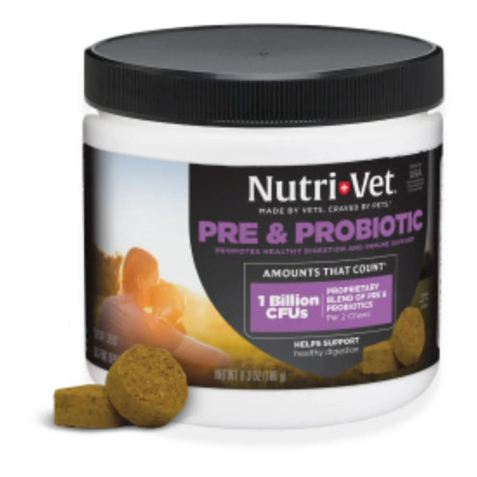 Nutri-Vet Pre and Probiotics Soft Chews for Dogs 120 ct