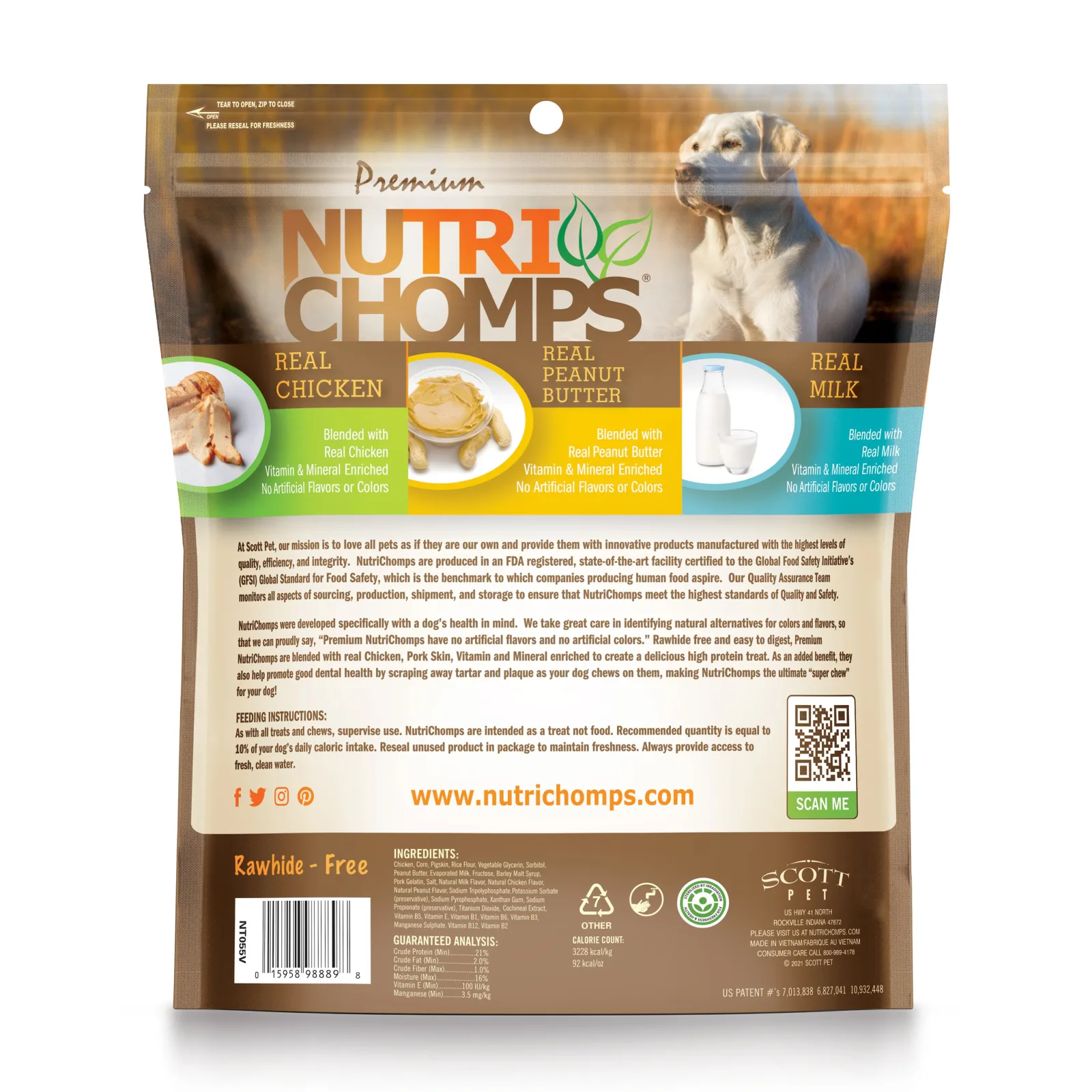 NutriChomps 6-inch Multi-Ply Assorted Flavor Braids, 10 Count Dog Chews - Image 2