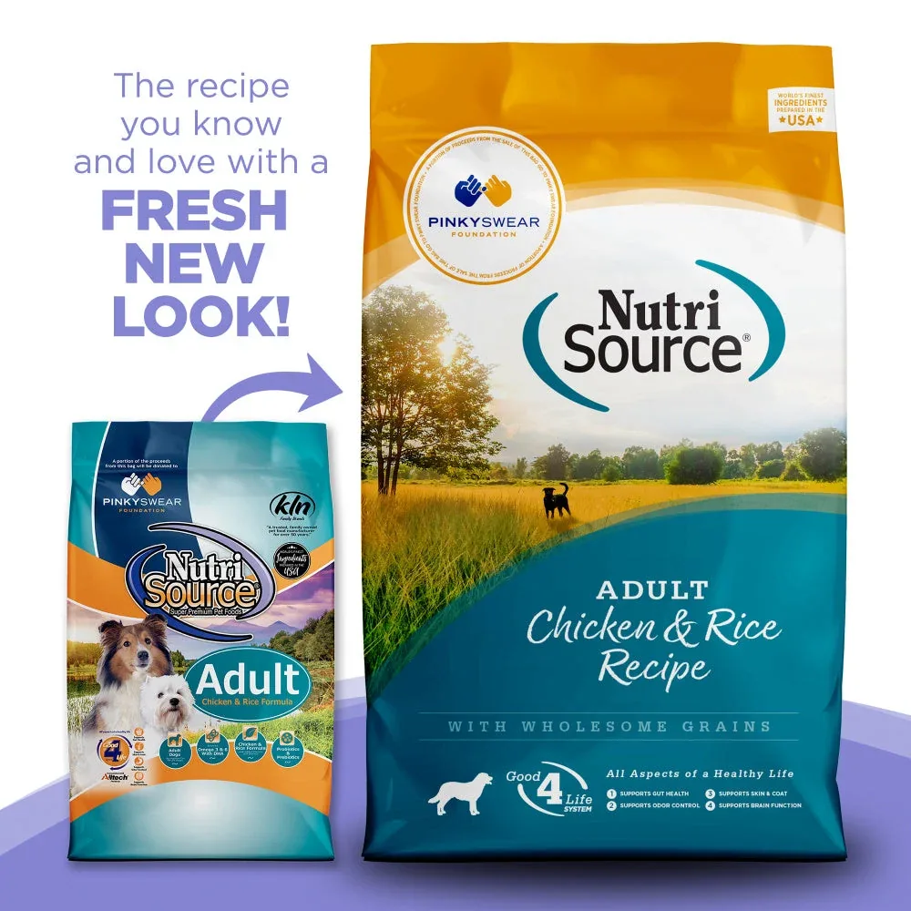 NutriSource Adult Chicken & Rice Dry Dog Food, 26-lb - Image 2