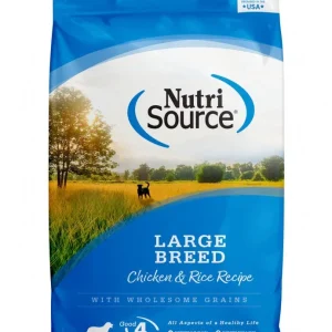 NutriSource Adult Large Breed Chicken & Rice Dry Dog Food, 26-lb