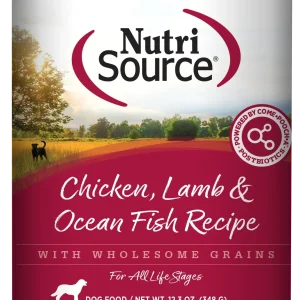 NutriSource Canned Dog Food Chicken, Lamb & Ocean Fish 12ea/12.3 oz