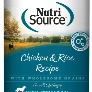 NutriSource Canned Dog Food Chicken & Rice 12ea/12.3 oz