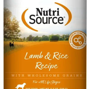 NutriSource Canned Dog Food Lamb & Rice 12ea/12.3 oz