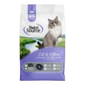NutriSource Cat and Kitten Select Grain-Free Dry Cat Food - Chicken and Salmon, 4 lb