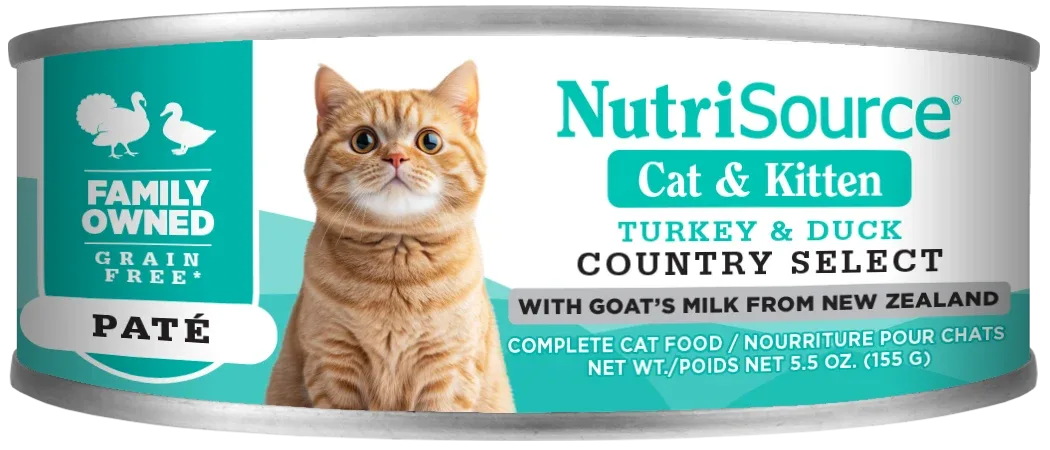NutriSource Cat & Kitten Canned Cat Food Country Select 12ea/5.5 oz