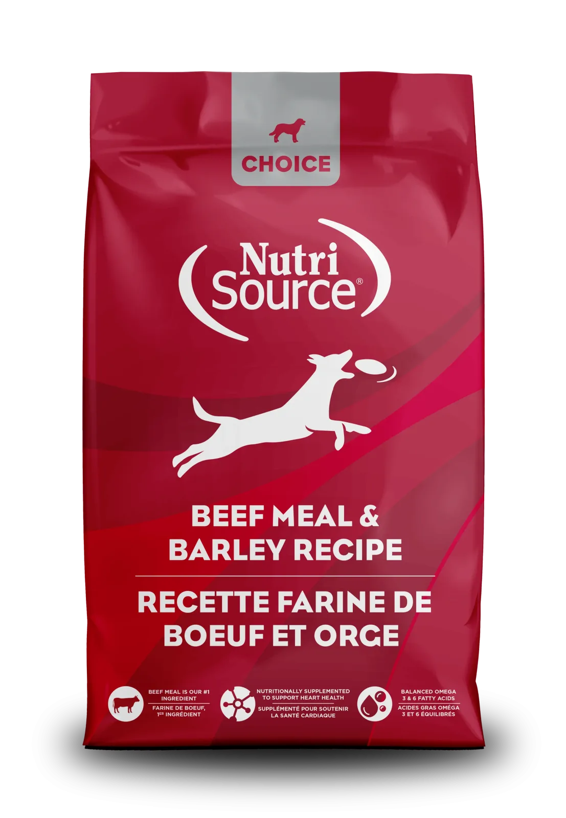 NutriSource Choice Adult ALS Dry Dog Food Beef 5 lb