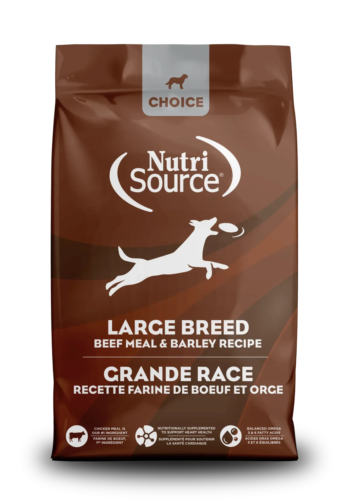 NutriSource Choice Adult ALS Large Breed Dry Dog Food Beef 40 lb