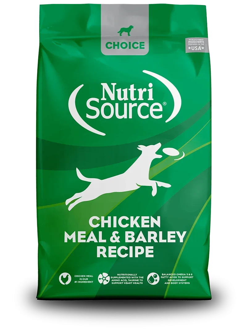 NutriSource Choice Dry Dog Food Chicken Meal & Barley 5 lb