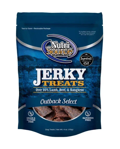 NUTRISOURCE DOG JIVIN JERKY TREAT LAMB, BEEF, KANGAROO 4OZ {L+1x} 131266 - Image 2