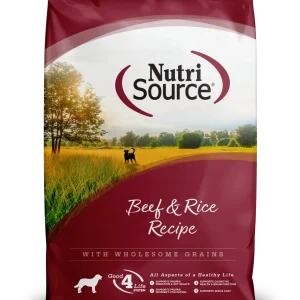 NutriSource Dry Dog Food Beef & Rice 26 lb