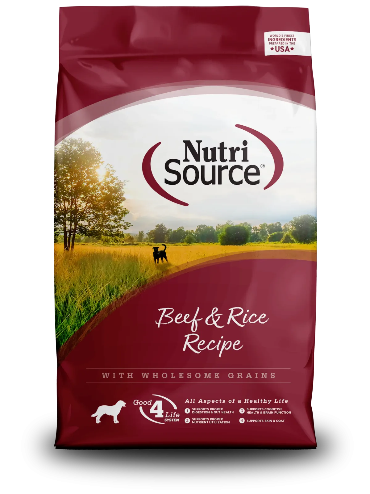 NutriSource Dry Dog Food Beef & Rice 26 lb