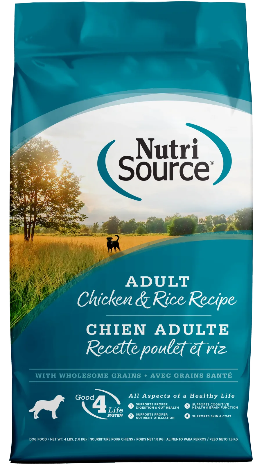 NutriSource Dry Dog Food Chicken & Rice 4 lb