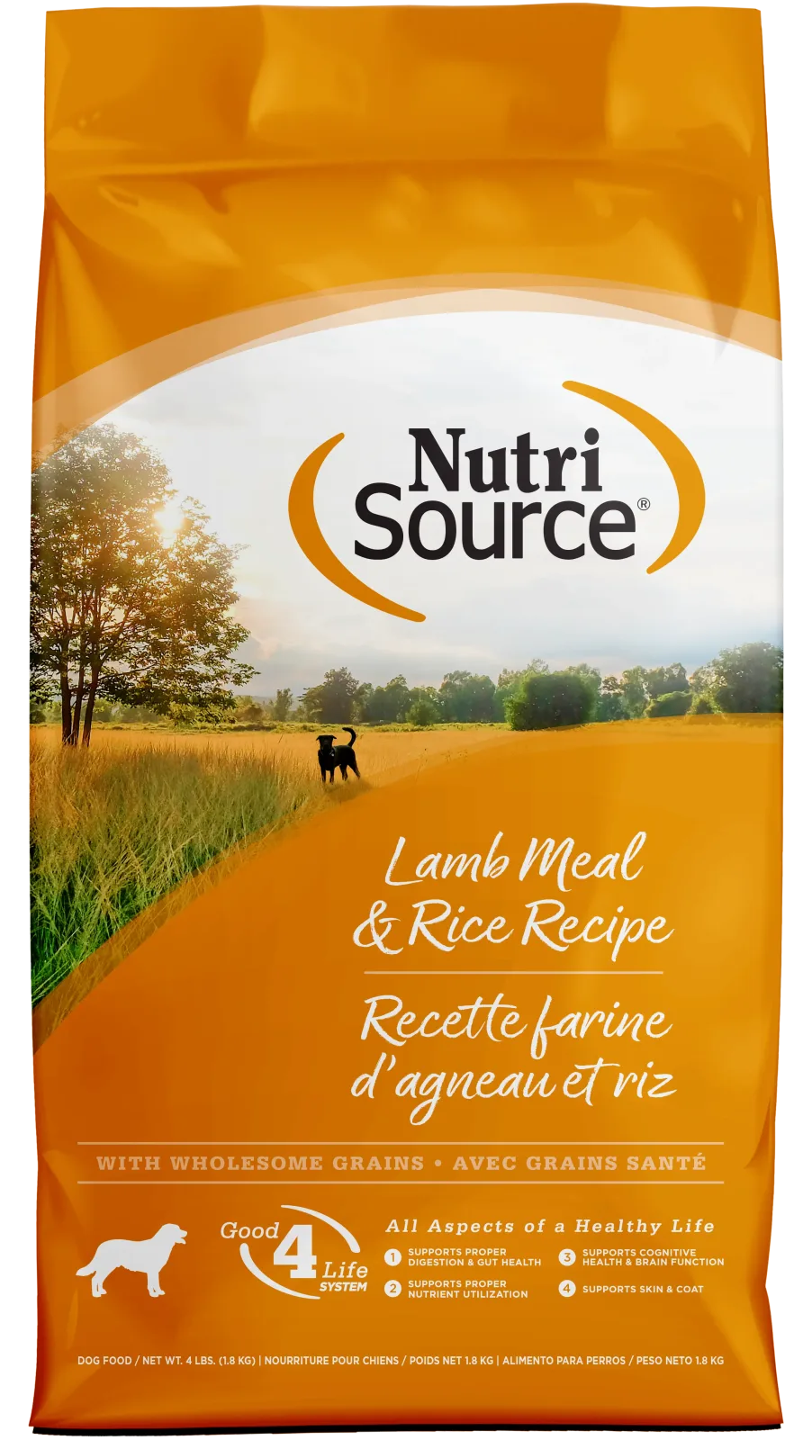 NutriSource Dry Dog Food Lamb Meal & Rice 4 lb