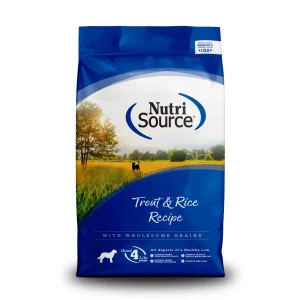 NutriSource Dry Dog Food Trout & Rice 26 lb