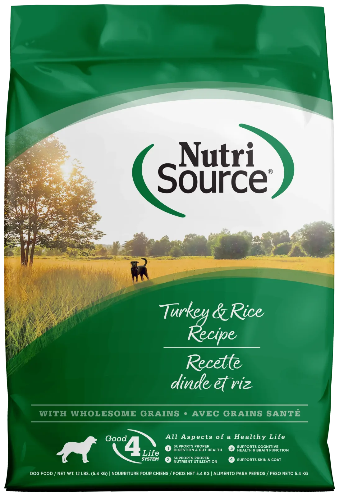 NutriSource Dry Dog Food Turkey & Rice 12 lb