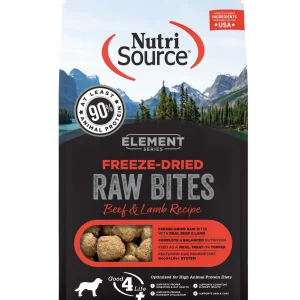 NutriSource Element Freeze Dried Raw Bites Dry Dog Food Beef & Lamb 10 oz