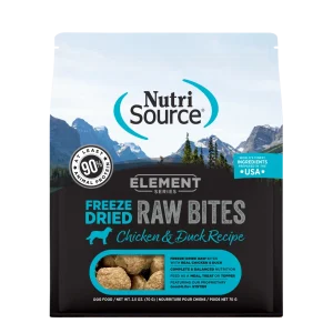 NutriSource Element Freeze Dried Raw Bites Dry Dog Food Chicken & Duck 2.5 oz