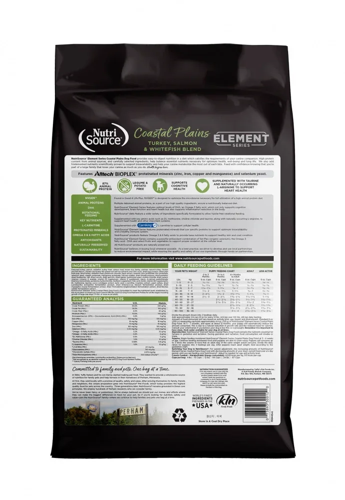 NutriSource Element Series Coastal Plains Recipe Dry Dog Food - Image 2