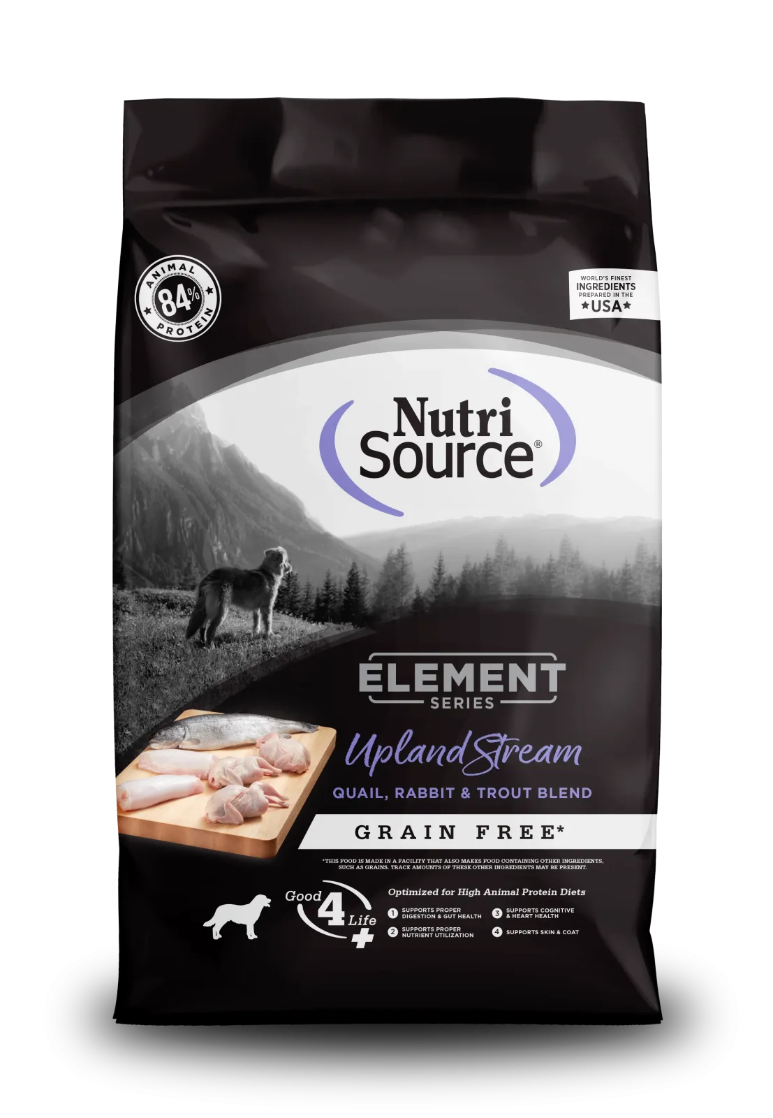 NutriSource Element Series Grain Free Dry Dog Food Upland Stream 12 lb